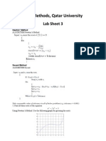 Numerical Methods Lab 3