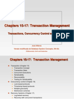 Chapters 15-17: Transaction Management: Transactions, Concurrency Control and Recovery