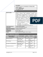 Experienced Testing Resume Template