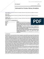 Use of Sweetener Stevioside For Produce Dietary Breakfast Cream