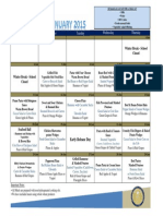 ES Dining Hall Menu - January 2015