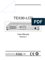 User Manual Tex30-Lcd PDF