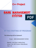 Bank Mangement C++ Project