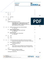 P2.1 Forces and Their Effects Mark Scheme