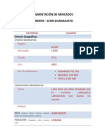 Formato de Segmentación de Mercados Bershka