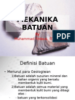 MEKANIKA BATUAN - Pendahuluan