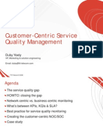 Customer Centric Service Assurance - Service Quality Management