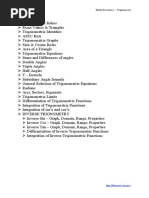 Maths Extension 1 Trigonometry