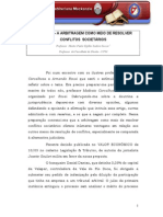 A Arbitragem Como Meio de Resolver Conflitos Societários