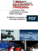 Water Shortage in The Philippines