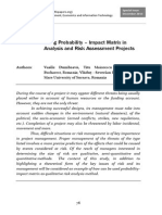 07 Dumbrava Iacob-USING PROBABILITY IMPACT MATRIX IN ANALYSIS AND RISK ASSESSMENT PROJECTS PDF