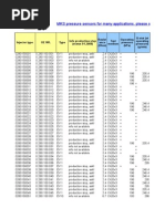 Bosch Injector Data Sheet