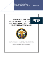 Oem Reproductive and Developmental Hazards A Guide For Occupational Health Professionals