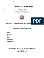 Galgotias University: Laboratory Manual