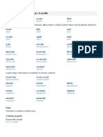 Adjetivos Numerais Ordinais (0 A 100)