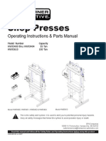 HW Shop Press 55-100ton Owners Manual