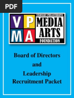 VPMA Foundation Board of Directors Recruitment & Leadership Packet