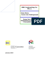 Evacuation Shaft 4 - Pump Test Method Statement