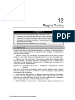 Marginal Costing: 12.1 Definitions