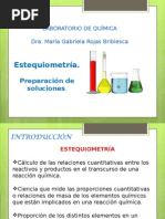 Estequiometria-Preparación de Soluciones