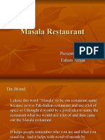 Masala Restaurant (Business Plan)