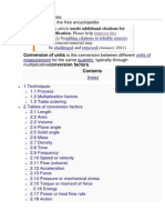 Conversion of Units