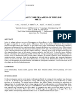 Cyclic Plastic Deformation of Pipeline