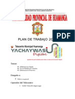 Plan de Trabajo de Telecentro 2014 + Telecentro Huamanga