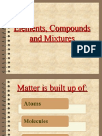 Elements, Compounds and Mixtures