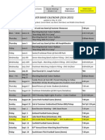 DOVER BAND CALENDAR (2014-2015) : High School Practices High School Events Booster Meetings (Grades 5-12)