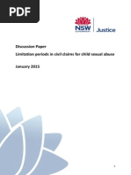 Discussion Paper Limitation Periods in Civil Claims For Child Sexual Abuse January 2015