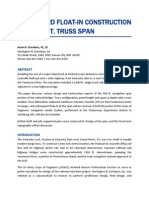 Design and Float-In Construction of A 500ft Truss Span