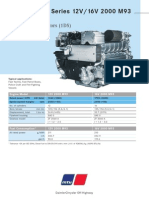 MTU 16V 2000 M93 Brochure Specification