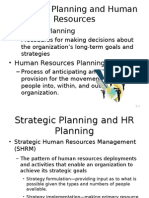 Strategic Planning and Human Resources