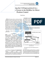 Implementing The CANopen Protocol in A Multiple Node System in The BioBike For Motor Position Control