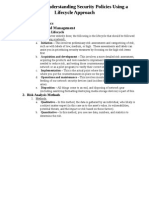 Ccna Security Ch2 Understanding Security Policies Lifecycle Approach