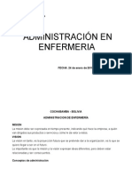 Administracion de Enfermería Tarea