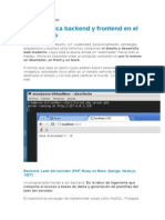 Backend y Frontend