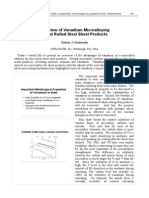 A Review of Vanadium Microalloying in Hot Rolled Steel Sheet Products