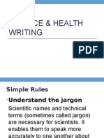 Science & Health Writing