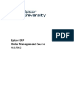 Epicor ERP Order Management Course 10.0.700.2