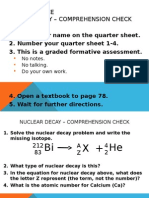 Nuclear Decay Check