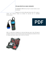 Manual de Operación de Un Scanner Automotriz