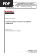 3 Procedimiento de Aplicacion de PYROBLAST-C ® para Demolicion de Centro de Entretenimiento Punto Cero