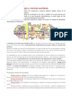 Ramas de La Biología y Ciencias Auxiliares