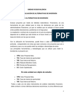 Modelos de Evaluacion de Alternativas de Inversion