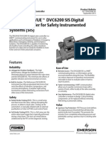 Fisher FIELDVUE DVC6200 SIS Digital Valve Controller For Safety Instrumented Systems (SIS)