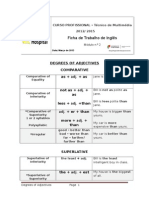 Ficha de Trabalho de Inglês