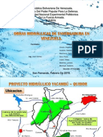 Obras Hidraulicas de Envergadura en Venezuela