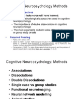 Cognitive Neuropsychology Methods: Aims and Objectives